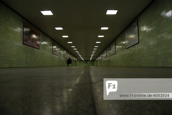 Deserted pedestrian subway
