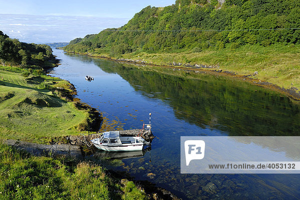 Blick auf den Seil Sound  Isle of Skye  Schottland  Großbritannien  Europa