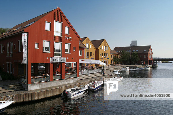Jachthafen von Kristiansand  Norwegen  Skandinavien  Europa