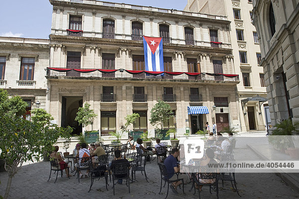 Restaurant in der Altstadt von Havanna  Kuba  Cuba  Karibik