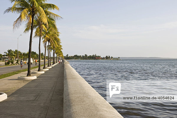 Küstenstraße in Cienfuegos  Kuba  Karibik  Amerika