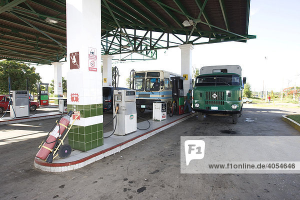 Tankstelle  Kuba  Karibik  Amerika