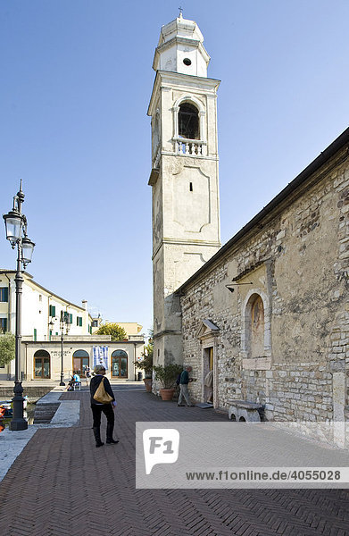 Church San Nicolo  Lazise  Lombardy  Italy  Europe