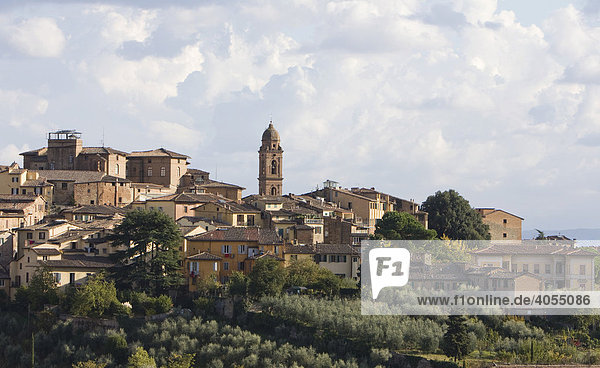 Blick auf die Altstadt von Siena  Siena  Toskana  Italien  Europa
