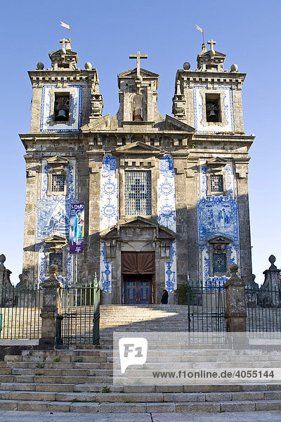 Die Kirche Igreja de Santo Ildefonso  Parca da Batalha  Porto  UNESCO Weltkulturerbe  Portugal  Europa