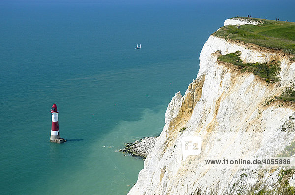 Beachy Head Leuchtturm  East Sussex  England  Großbritannien  Europa