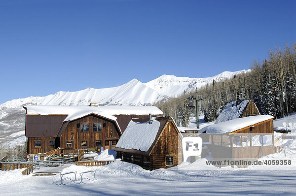 Gorono Ranch Restaurant  Skigebiet Telluride  Colorado  USA