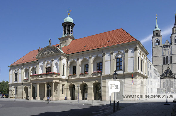 Altes Rathaus  Markt  Magdeburg  Sachsen-Anhalt  Deutschland  Europa