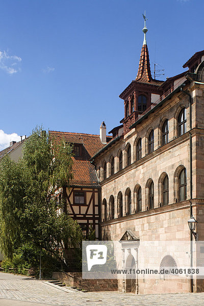 Herren Schießhaus  1582-83 erbaut  Andreij-Sacharow-Platz  Altstadt  Nürnberg  Mittelfranken  Franken  Bayern  Deutschland  Europa