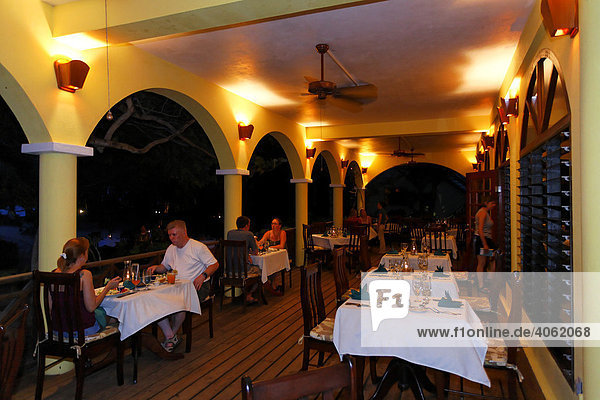 Restaurant  Hamanasi Hotel  Hopkins  Dangria  Belize  Zentralamerika  Karibik