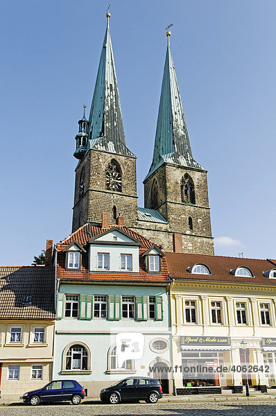 Kirche St. Nikolai  Stadt Quedlinburg  Weltkulturerbe der UNESCO  Sachsen-Anhalt  Deutschland  Europa