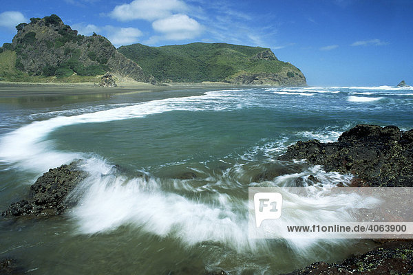Strand von Karekare  Drehort Das Piano  Westküste  Nordinsel  Neuseeland
