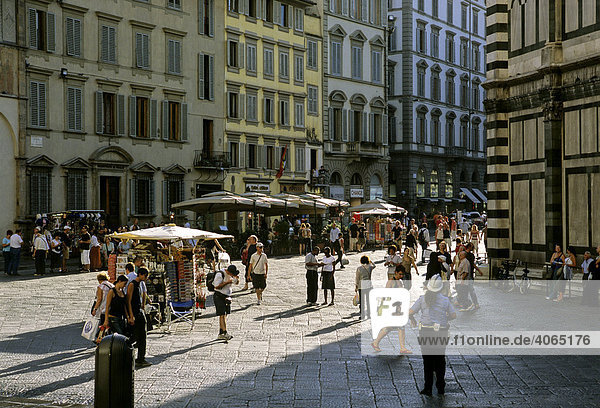 Piazza San Giovanni  Florenz  Firenze  Toskana  Italien  Europa