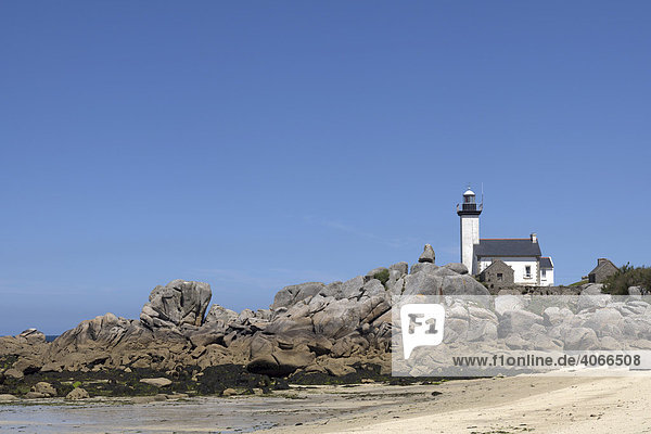 Phare de Pontusval Brignogan Bretagne Frankreich Europa