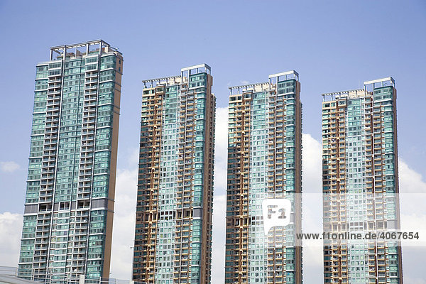 Wohngebiet  Hochhäuser  Hongkong  China  Asien