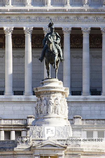Monomento a Vittorio Emanuele II.  Nationaldenkmal an der Piazza di Venezia  Rom  Italien  Europa