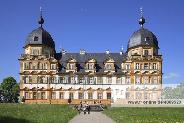 Schloss Seehof  Memmelsdorf  bei Bamberg  Oberfranken  Bayern  Deutschland  Europa