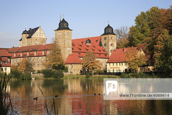 Schloss Thurnau Landkreis Kulmbach Oberfranken Bayern Deutschland Europa
