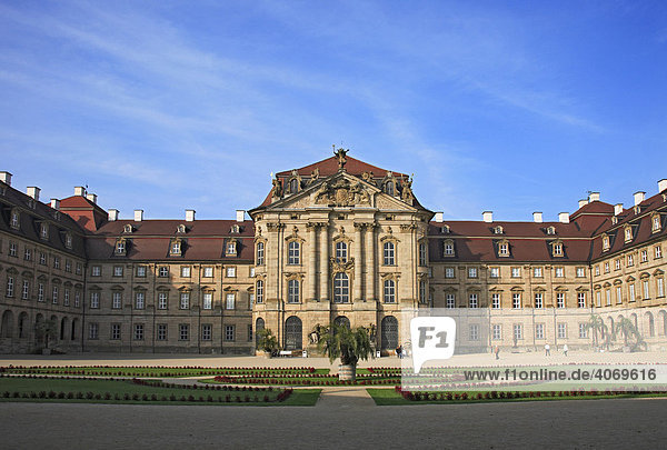 Schloss Weißenstein in Pommersfelden  Landkreis Bamberg  Oberfranken  Bayern  Deutschland  Europa