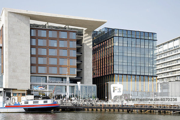 Openbare Bibliotheek und Stedelijk Museum im Post CS Gebäude  städtische Kunstsammlung  Amsterdam  Niederlande  Europa