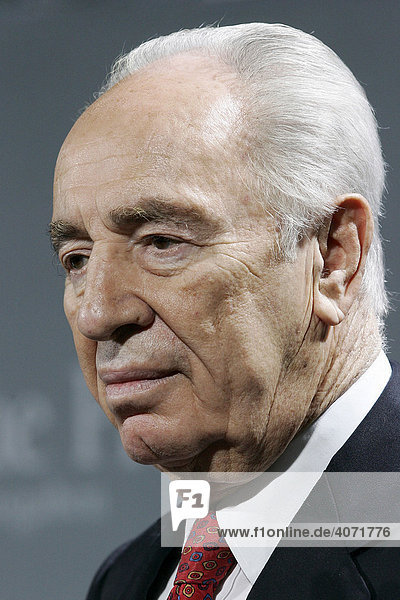 Shimon Peres  Israel  Vize Premierminister von Israel und Friedensnobelpreisträger  in Passau  Bayern  Deutschland  Europa