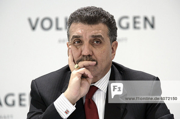 Francisco Javier Garcia Sanz  Vorstand Beschaffung der Volkswagen AG  während der Bilanzpressekonferenz am 13.03.2008 in Wolfsburg  Niedersachsen  Deutschland  Europa