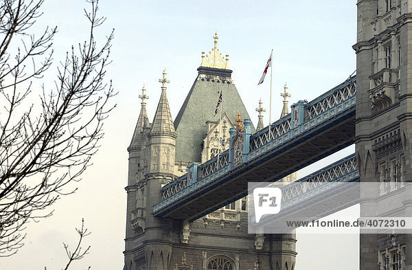 Die Tower Bridge in London  England  Großbritannien  Europa