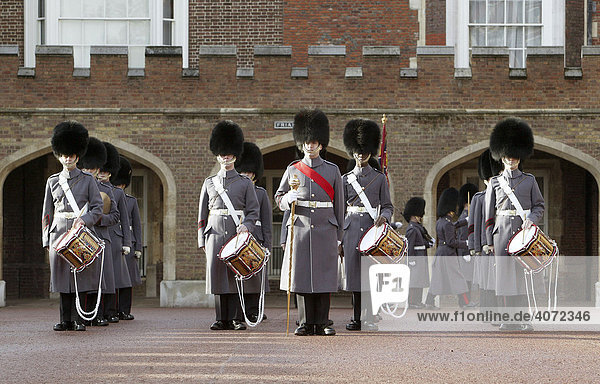 Royal Guards in London  England  Great Britain  Europe