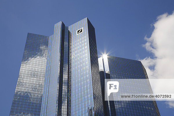 Deutsche Bank  Bürohochhaus  Konzernzentrale  Frankfurt am Main  Hessen  Deutschland  Europa