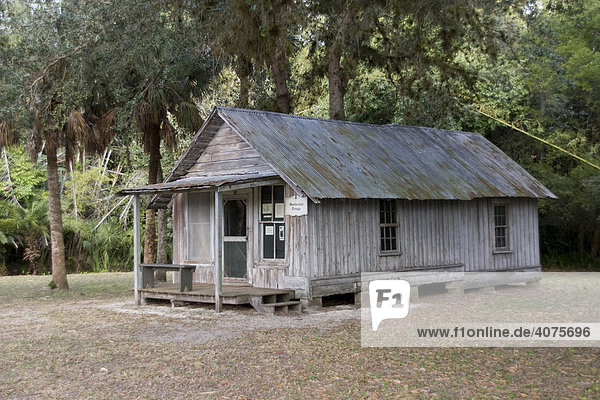 Conrad Schlender Cottage in der historischen Anlage Koreshan Historic Site State Park  Estero  Florida  USA