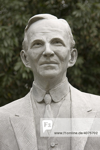 Statue von Henry Ford im Edison und Ford Winter Estate  Fort Myers  Florida  USA
