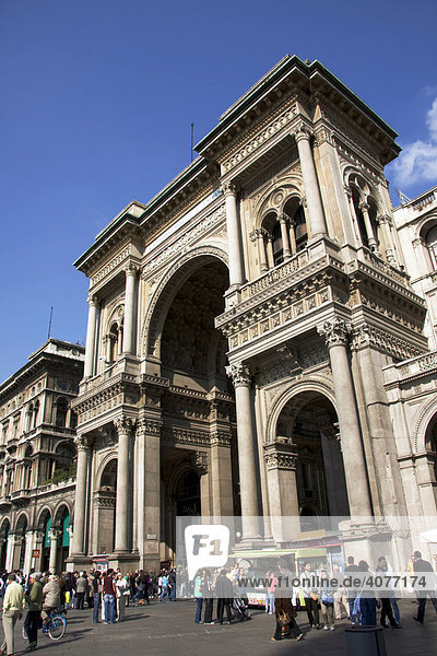 Galleria Vittorio Emanuele II in Milan  Lombardy  Italy  Europe