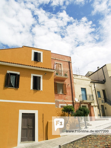 Mediterrane Häuser in Termoli  Campobasso  Molise  Italien  Europa