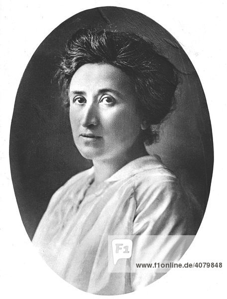 Historische Aufnahme  Rosa Luxemburg  Mitbegründerin und Parteivorsitzende der KPD