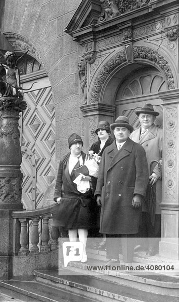 Historic photograph  wedding  around 1926