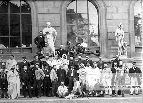 Historische Aufnahme Künstlergruppe ca. 1914