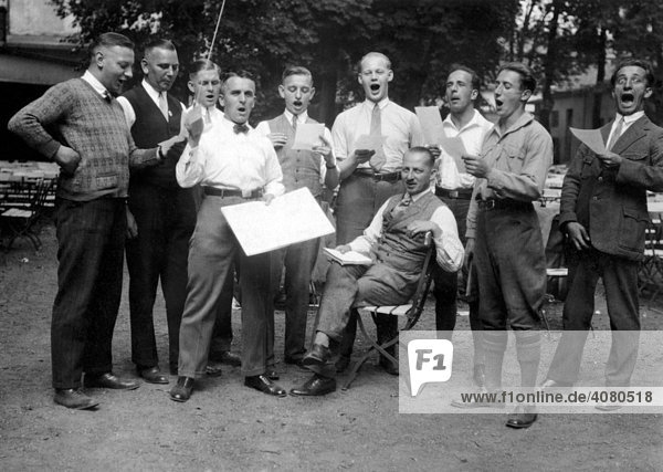 Männerchor historische Aufnahme ca. 1932