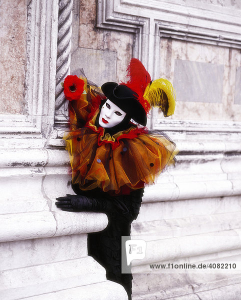 Karneval Maskenträger Venedig  Italien
