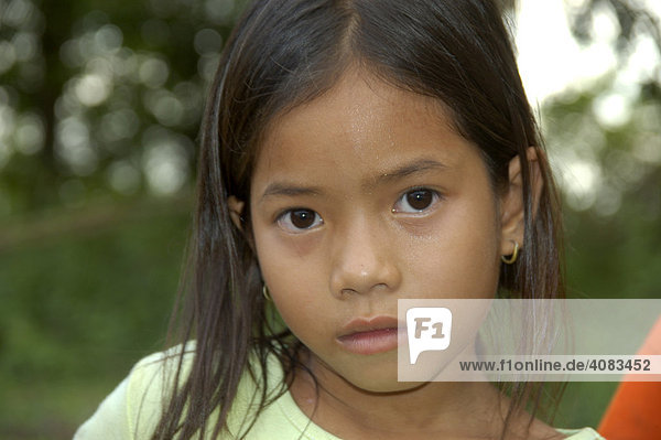 Portrait lächelndes junges Mädchen Laos