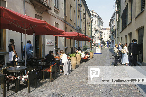Turin Piemont Italien Hasta Cafe in der Altstadt