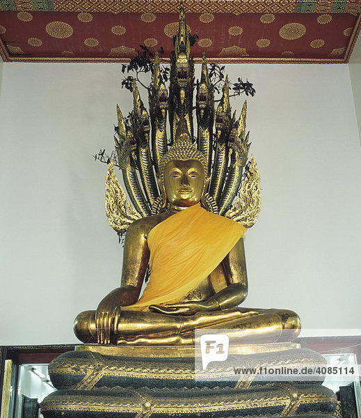 Bangkok Thailand Wat Pho temple built from 1789 sculpture of Buddha
