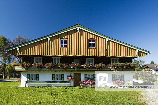 Bauernhaus in Bad Heilbrunn bei Bad Tölz Oberbayern Deutschland