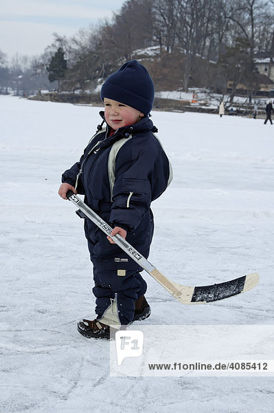 Child ice skating