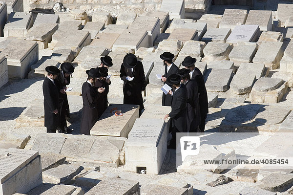 Israel Jerusalem Yerushalayim Jewish cemetery on the Mount of Olives