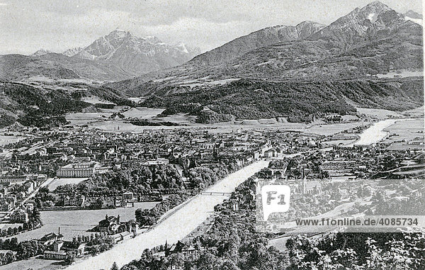 Historische Postkarte um 1900 Innsbruck Tirol Österreich