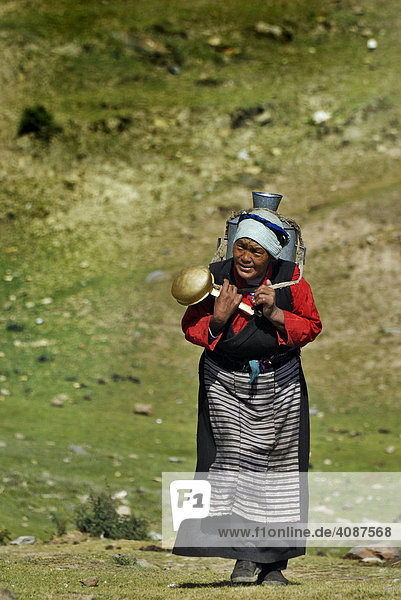 Herdswoman  Tibet
