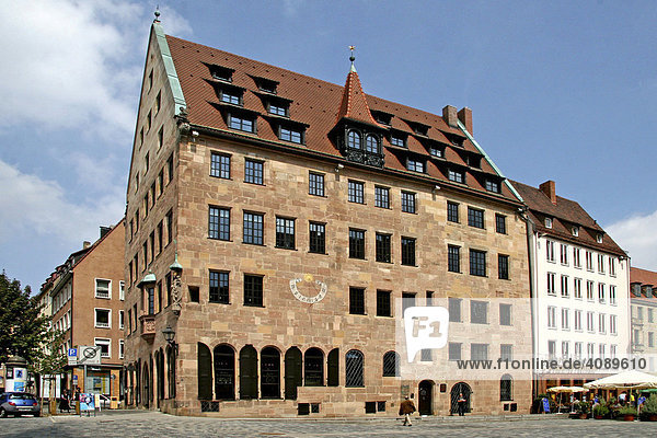 Schürstabhaus  mittelalterlicher Geschlechtersitz  Patrizierfamilie  Nürnberg  Mittelfranken  Bayern  Deutschland  Europa
