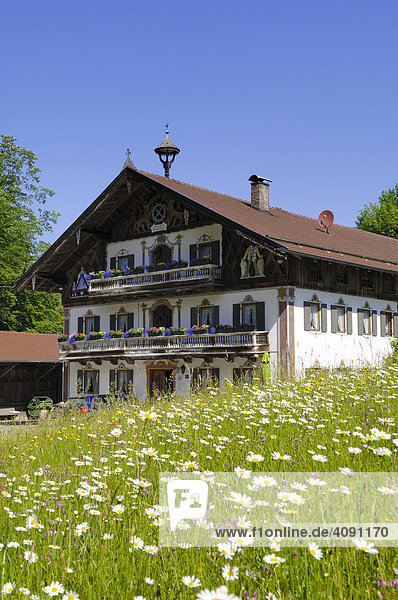 Bauernhaus  Mühle  Chiemgau  Oberbayern  Bayern  Deutschland