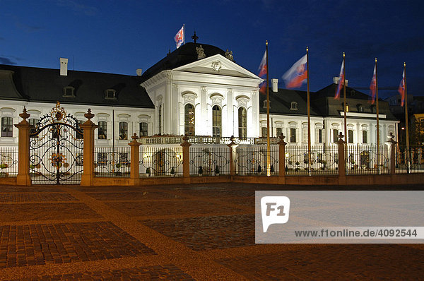 Präsidentenpalais  Grassalkovich Palais  Bratislava  Slowakei  Slowakische Republik  Osteuropa