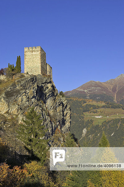 Burg Laudegg  Ladis  Inntal  Tirol  Österreich